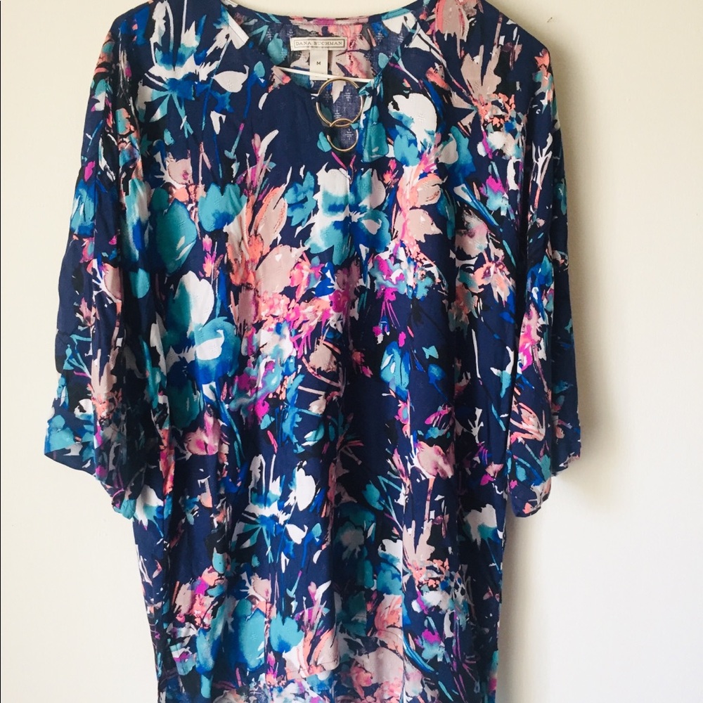 Dana Buchman Watercolor Tunic Blouse